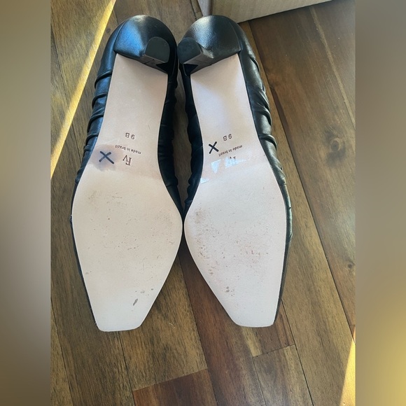 France France’s Valentine Britta Ruched Leather Pump black